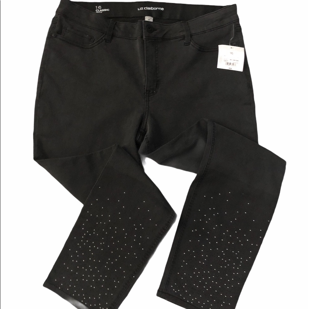 Liz Claiborne women’s Charcoal pants Sz 16